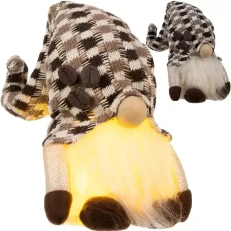 Seisev päkapikk hall - LED-kuma 20354