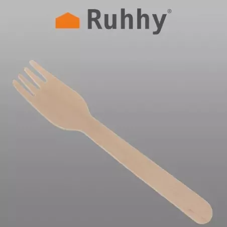 Wooden forks - 100pcs Ruhhy 20697