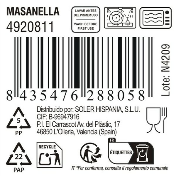 Mug Inde Masanella 220 ml (24 Units)