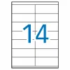 Adhesive labels Apli 1275 100 Sheets 105 X 40 mm White