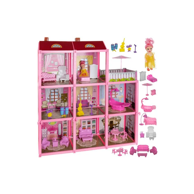 Kruzzel Dollhouse 65 cm