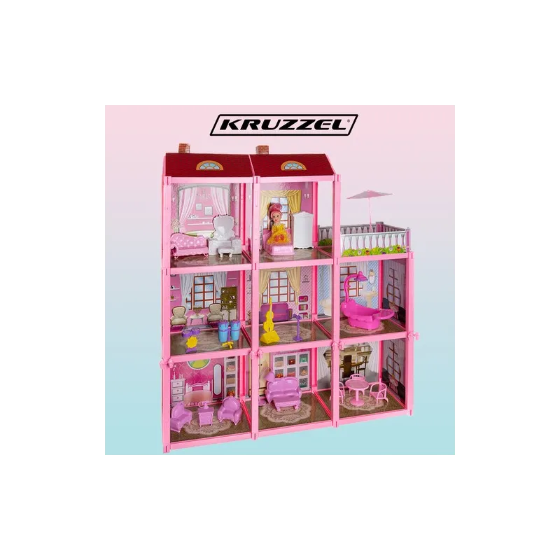 Kruzzel-nukkekoti 65 cm