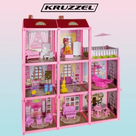 Kruzzel leļļu namiņš 65 cm