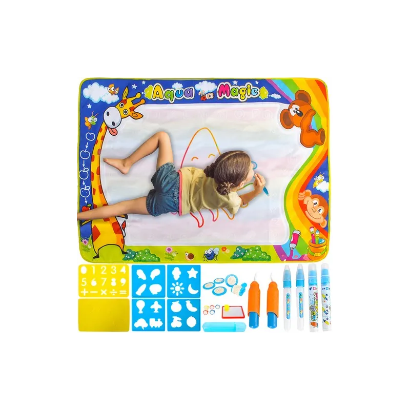 Vesipiirustusmatto XXL100x80 cm setti 22443