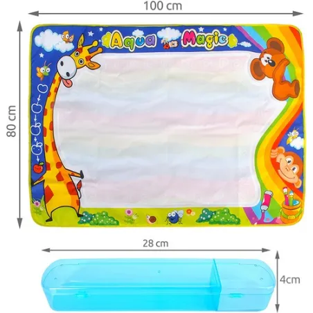Коврик для рисования водой XXL100x80 см, набор 22443