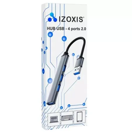 USB-keskitin - 1 portti 3.0 + 3 porttia 2.0 Izoxis 23316