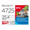 Adhesive labels Apli 10198 Transparent