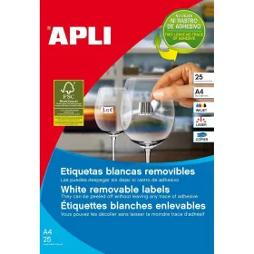 Liimaetiketit Apli 10198 Läpinäkyvä