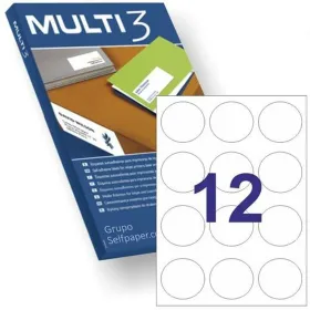Sildiprinter MULTI 3 Valge 100 Lehed ø 60 mm Ringjas