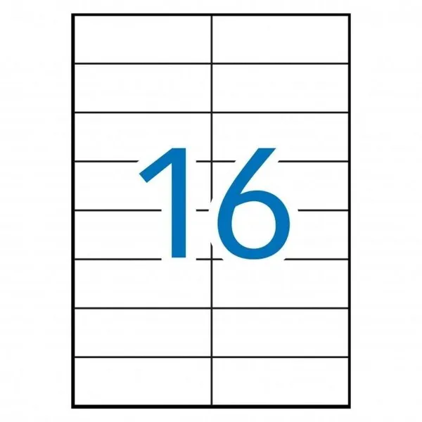 Printer Labels MULTI 3 White Upright 500 Sheets 105 x 37 mm