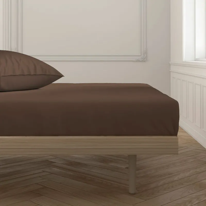 Uzmontēta apakšējā loksne Happy Home Mix Colors Brūns Gulta 80