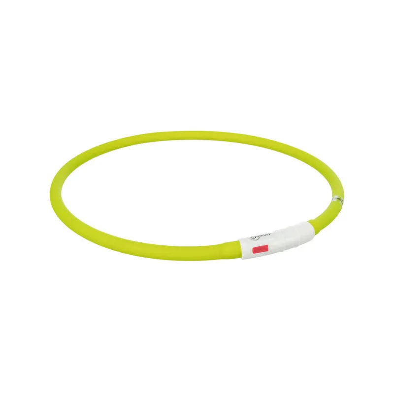 Suņa kaklasiksna Trixie Flash USB Zaļš XS-XL