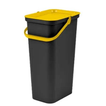 Atkārtoti Pārstrādājamo Atkritumu Tvertne Tontarelli Moda Dzeltens 38 L (4 gb.)