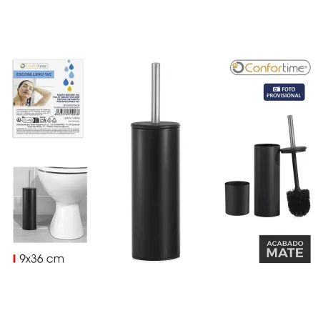Brush holder Confortime Нержавеющая сталь Чёрный (12 штук)