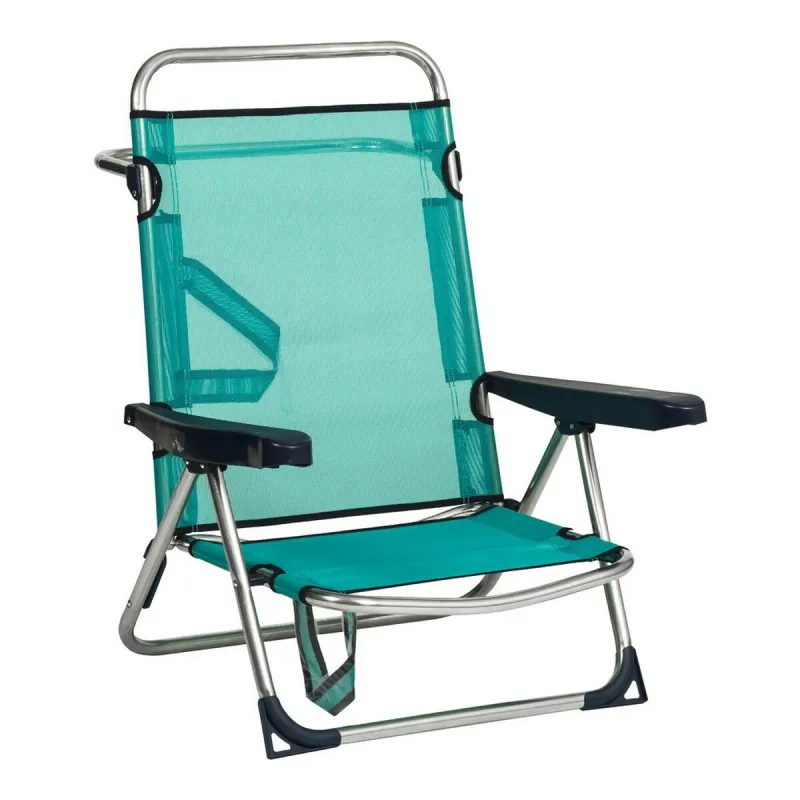 Rantatuoli Alco Alumiini Monta asentoa Taitettava Vihreä 62 x 82 x 65 cm (62 x 82 x 65 cm)
