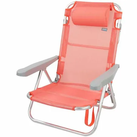 Taittuva tuoli Aktive Flamingo Pinkki 48 x 46 x 84 cm 47 x 63 x 99 cm Ranta Tyyny Säilytyskassi Lasinaluset