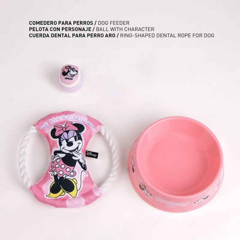 Welcome Gift Set for Dogs Minnie Mouse Pinkki 21,0 x 21,0 x 8,8 cm Koira