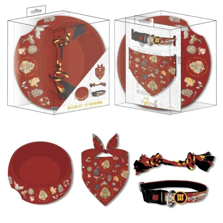 Welcome Gift Set for Dogs Harry Potter Tummanpunainen 21,0 x 21,0 x 8,8 cm Koira 4 Kappaletta