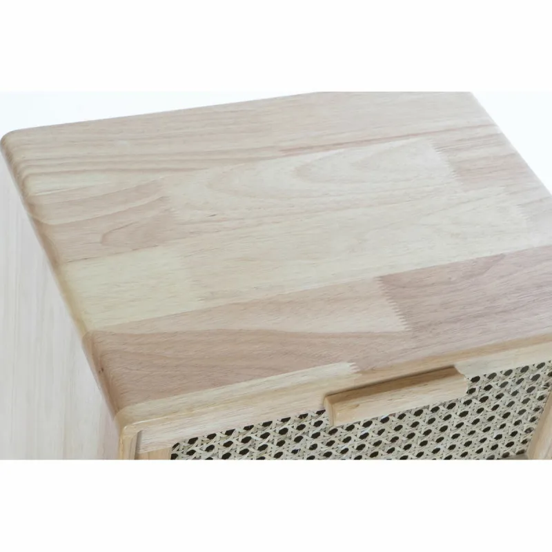 Nightstand DKD Home Decor Natural rubber Rattan (40 x 30 x 54 cm)