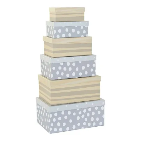 Набор декоративных ящичков DKD Home Decor Разноцветный Картон Детский Лев 41 x 28 x 18,5 cm 6 Предметы