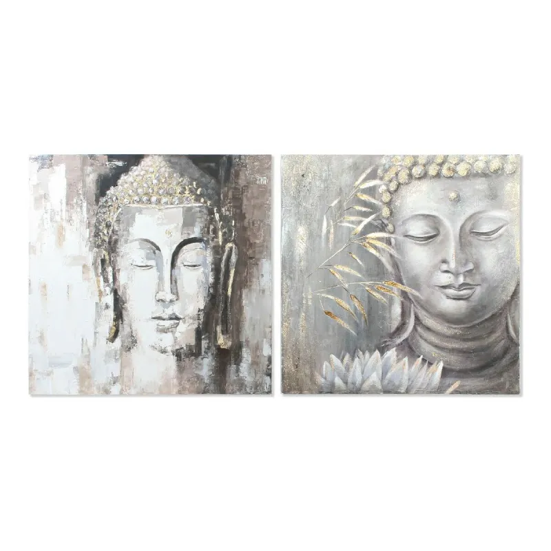 Canvas DKD Home Decor Ciedra Canvas 100 x 3,8 x 100 cm