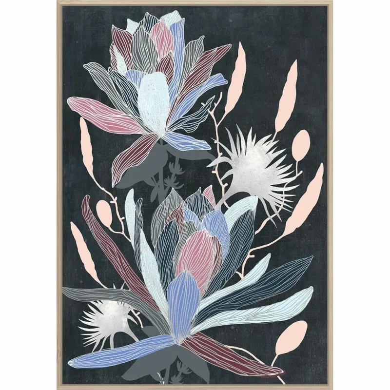 Картина DKD Home Decor 53 x 4,3 x 73 cm Цветы современный (2 штук)