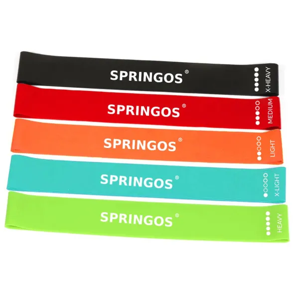 Atsparumo juostų rinkinys Springos PB0012 5 vnt 60 cm