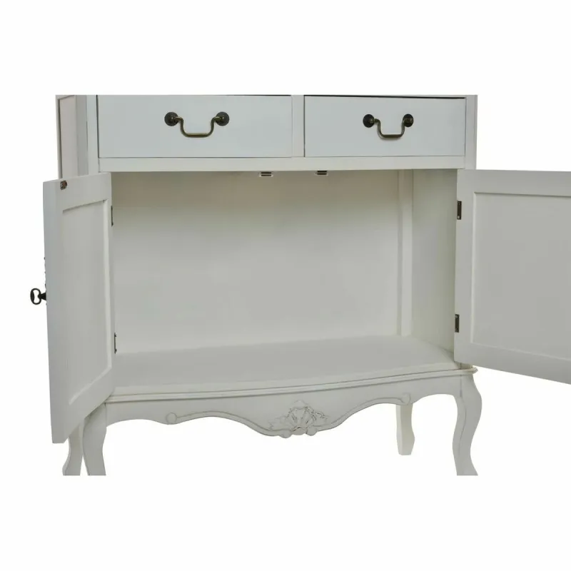 Дисплей-стенд DKD Home Decor Стеклянный Деревянный Белый (88 x 40 x 200 cm)