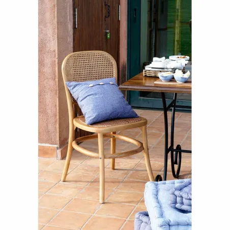 Обеденный стул DKD Home Decor Разноцветный Натуральный 48 x 45 x 85 cm 44 x 49 x 87 cm