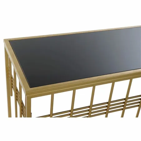 Salė DKD Home Decor Juoda Auksinis 120 x 40 x 81 cm