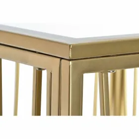 Вспомогательный стол DKD Home Decor Зеркало Позолоченный Металл MDF (57 x 57 x 52 cm)