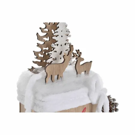 Valgustikaunistus DKD Home Decor Naturaalne Puu Jõuluvana 11 x 7 x 50 cm