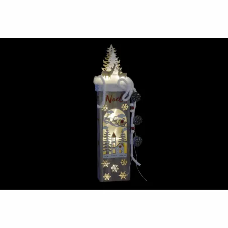 Светящееся украшение DKD Home Decor Натуральный Дерево Дед Мороз 11 x 7 x 50 cm