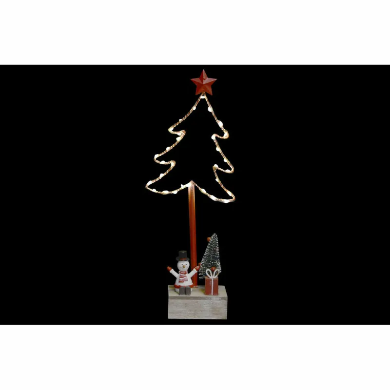 Naujametinė eglutė DKD Home Decor Metalinis LED (15 x 7 x 38 cm)