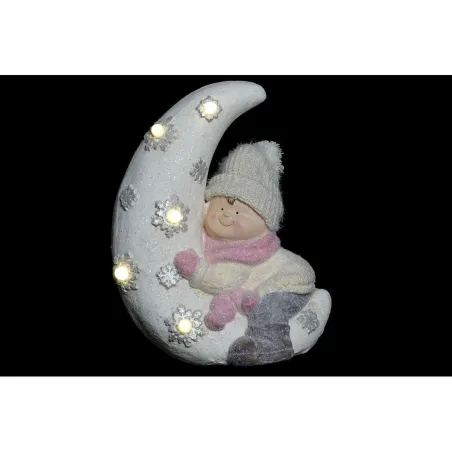 Декоративная фигура DKD Home Decor Белый Розовый луна 31 x 20 x 43 cm (2 штук)