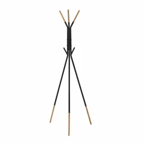 Mütsialus DKD Home Decor Must Naturaalne Teras Plastmass Loft 65 x 65 x 179 cm