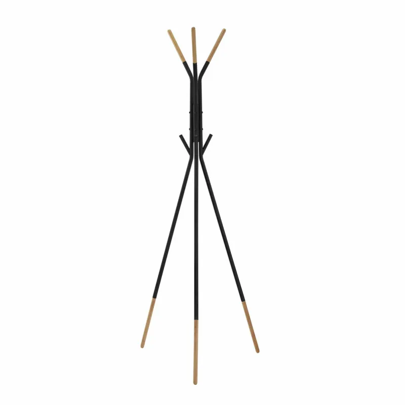Вешалка на ножке DKD Home Decor Melns Dabisks Tērauds Plastmasa Loft 65 x 65 x 179 cm