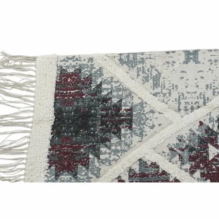 Matto DKD Home Decor Valkoinen Punainen Puuvilla (200 x 290 x 1 cm)