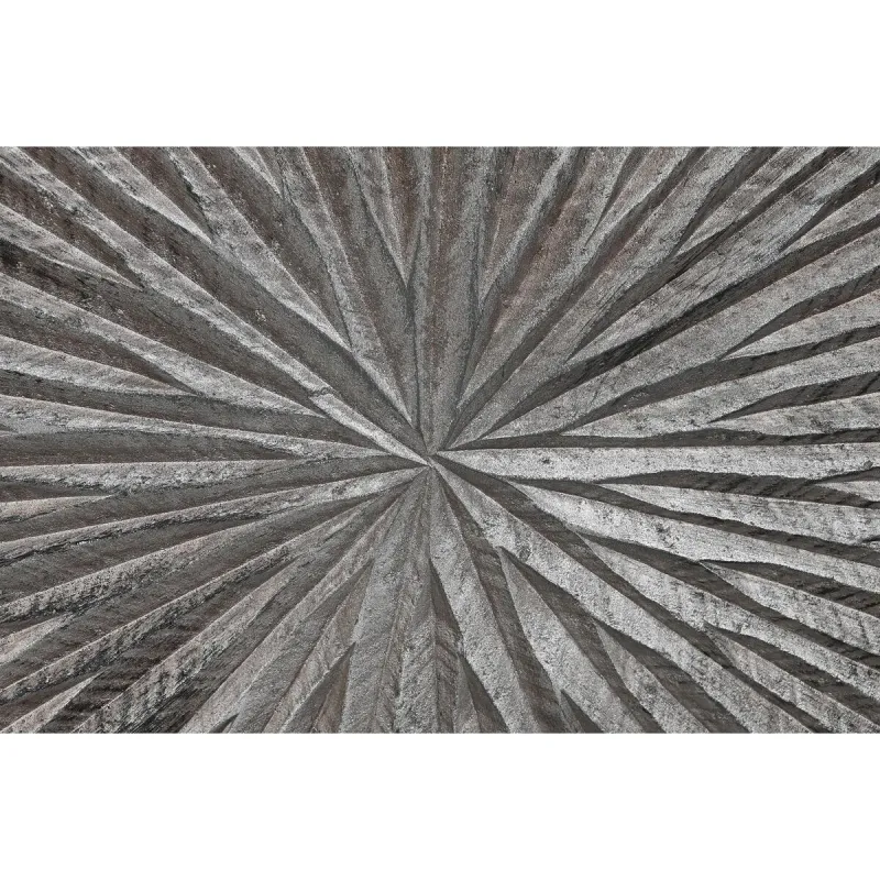 Sienų dekoracija DKD Home Decor 3D 121,5 x 2,5 x 122 cm Sidabras Šiuolaikiškas