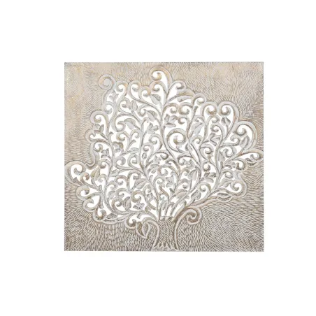 Seinakaunistus DKD Home Decor Puu MDF (120 x 4 x 120 cm)