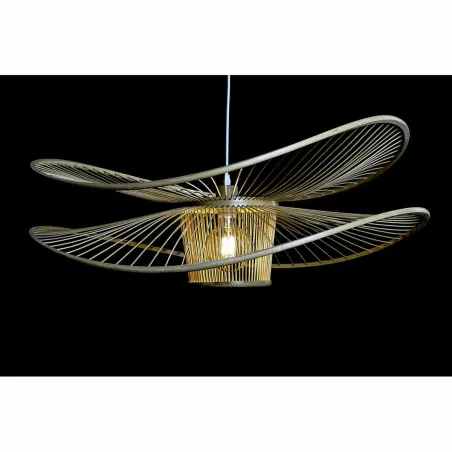 griestu gaismas DKD Home Decor Dabisks Bambuss 50 W 80 x 80 x 29 cm