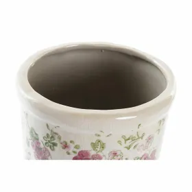 Vāze DKD Home Decor Balts Zaļš Sarkanbrūns Keramika Shabby Chic (14 x 14 x 25 cm)