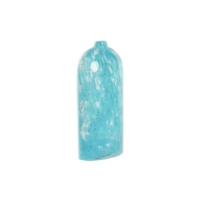 Vāze DKD Home Decor Zils Stikls Vidusjūra 12,5 x 6,5 x 28 cm