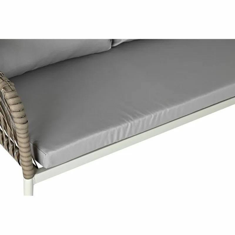 Aiamööbel DKD Home Decor Valge Helepruun 190 x 190 x 70 cm