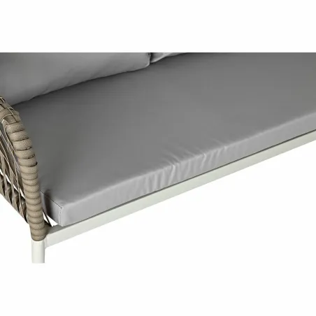 Dārza mēbeles DKD Home Decor Balts Gaiši brūns 190 x 190 x 70 cm
