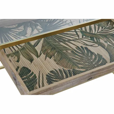Olohuoneen pöytä DKD Home Decor Kullattu Luonnollinen 90 x 60 x 45 cm