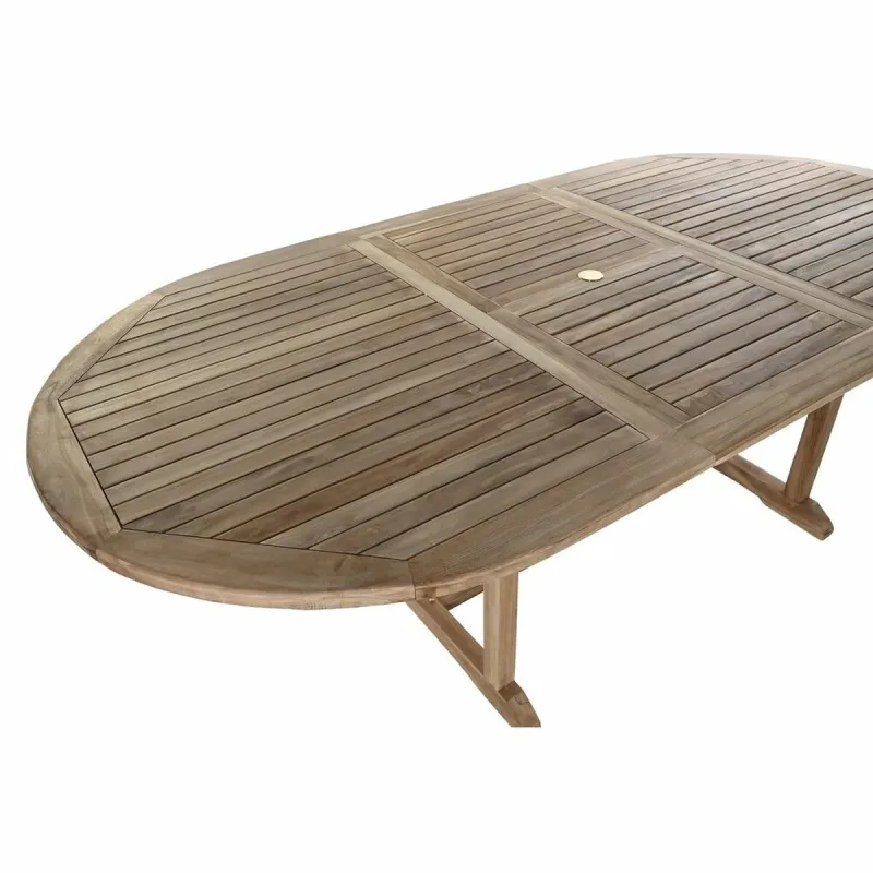 Pusdienu galds DKD Home Decor Brūns Pagarināms Tīkkoks (180 x 120 x 75 cm)