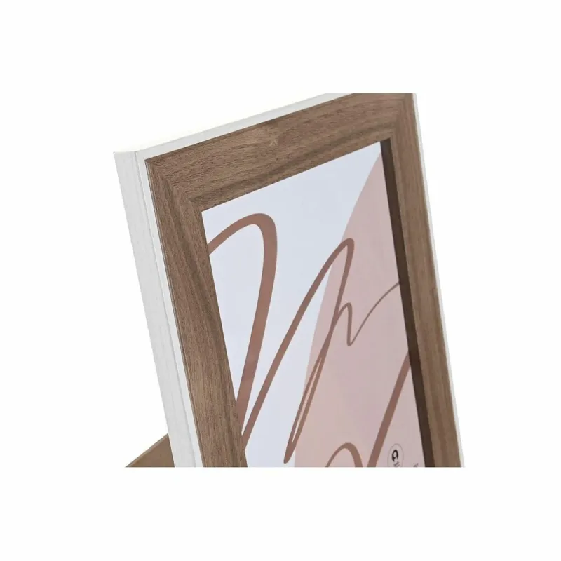 Fotoraam DKD Home Decor Kristall Valge Puit MDF (27,5 x 1,5 x 32,5 cm)