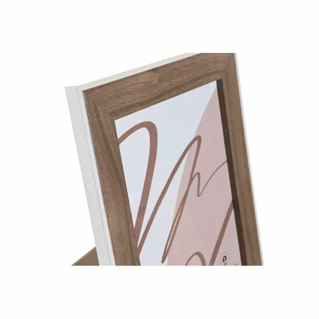 Foto rāmis DKD Home Decor Stikls Balts Koks MDF (27,5 x 1,5 x 32,5 cm)