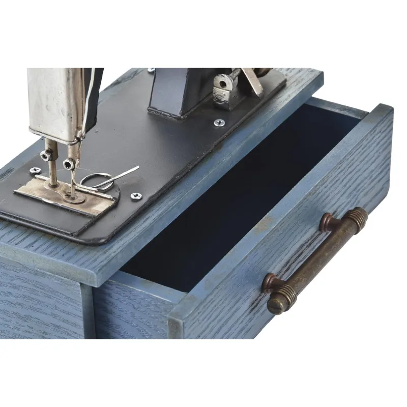 Dekoratiivkuju DKD Home Decor Metall Puit (23 x 12 x 23,5 cm) (2 Ühikut)